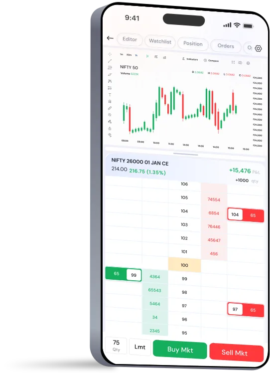 OptionX Trading Platform — Mobile